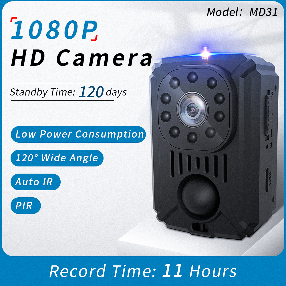 MD31 1080P PIR Camera Body Recorder Sleep Mode